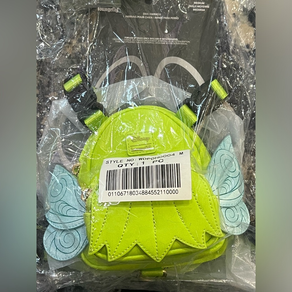 NWT Loungefly Disney Peter Pan Tinker bell cosplay pet harness size Large/med - Picture 8 of 9